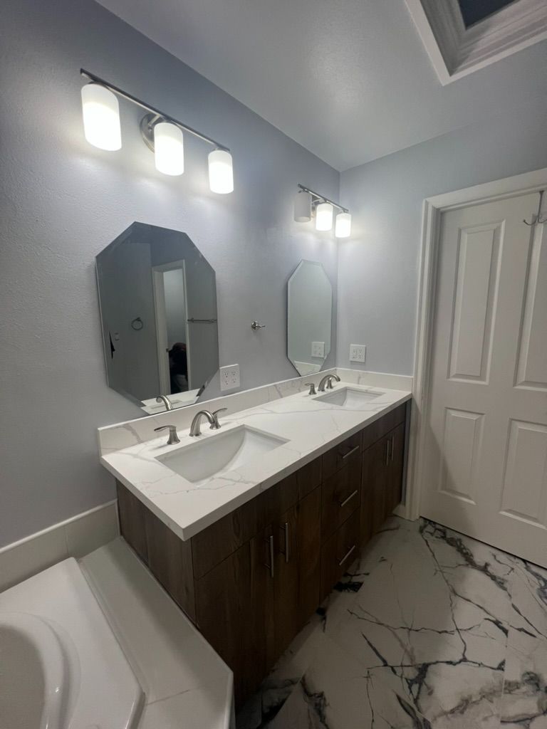 Bathroom remodel — double vanity