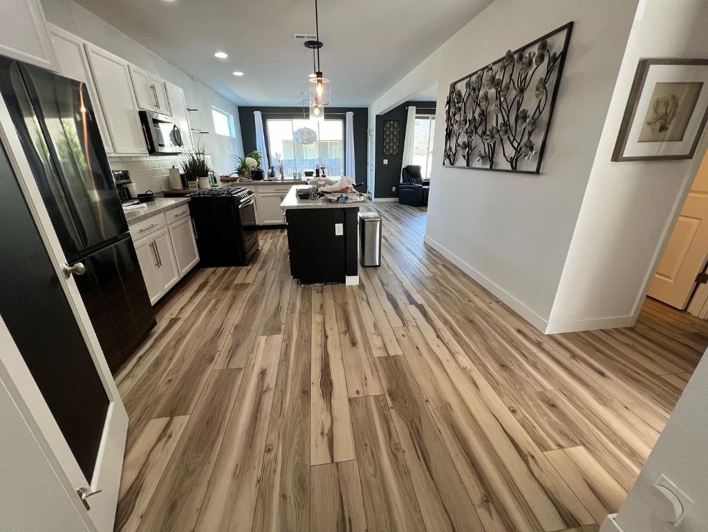 Beautiful LVP flooring installation by HOMECRAFT