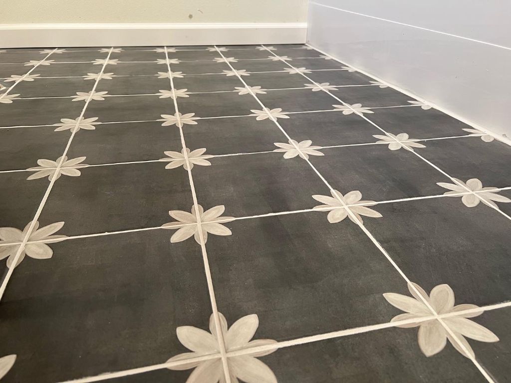 Decorative tile installation