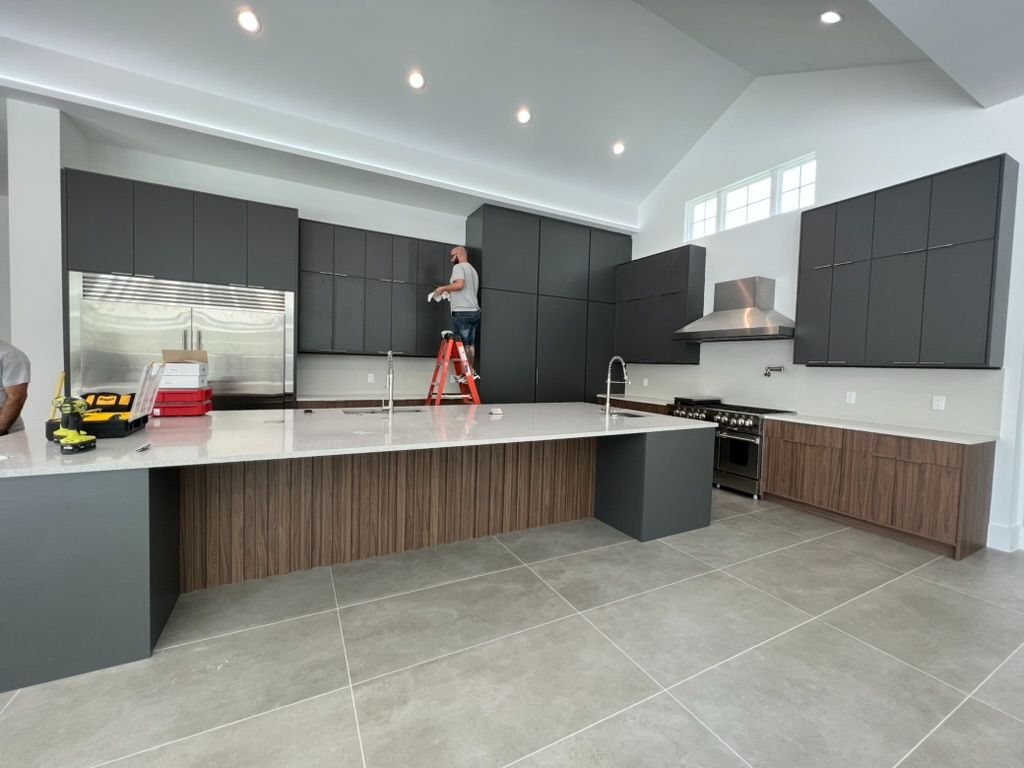 Kitchen remodel — custom cabinetry and countertops